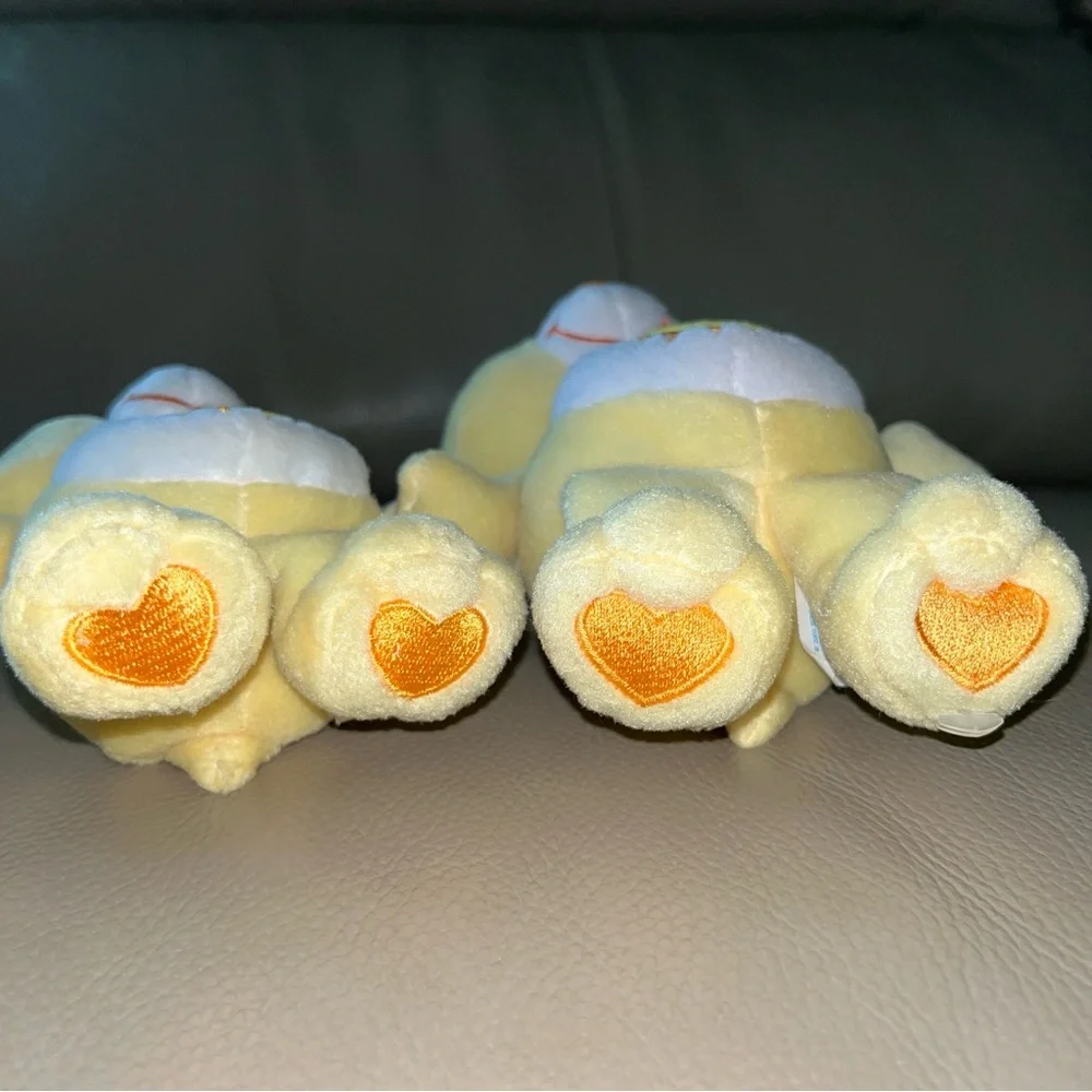 2 FUNSHINE CARE BEARS Vtg 2004/9” & 2002/7” yellow sunshine stuffed plush animal - Picture 14 of 16
